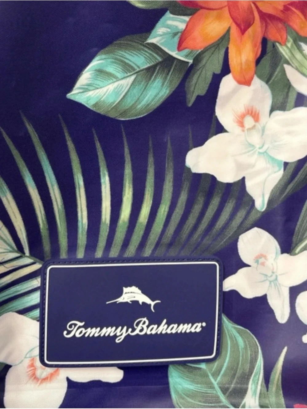 Tommy Bahama Navy Floral Waterproof Dry Bag
